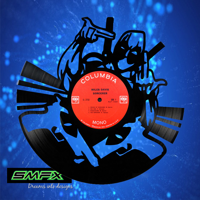 deadpool Laser Cut Vinyl Record artist representation or vinyl clock