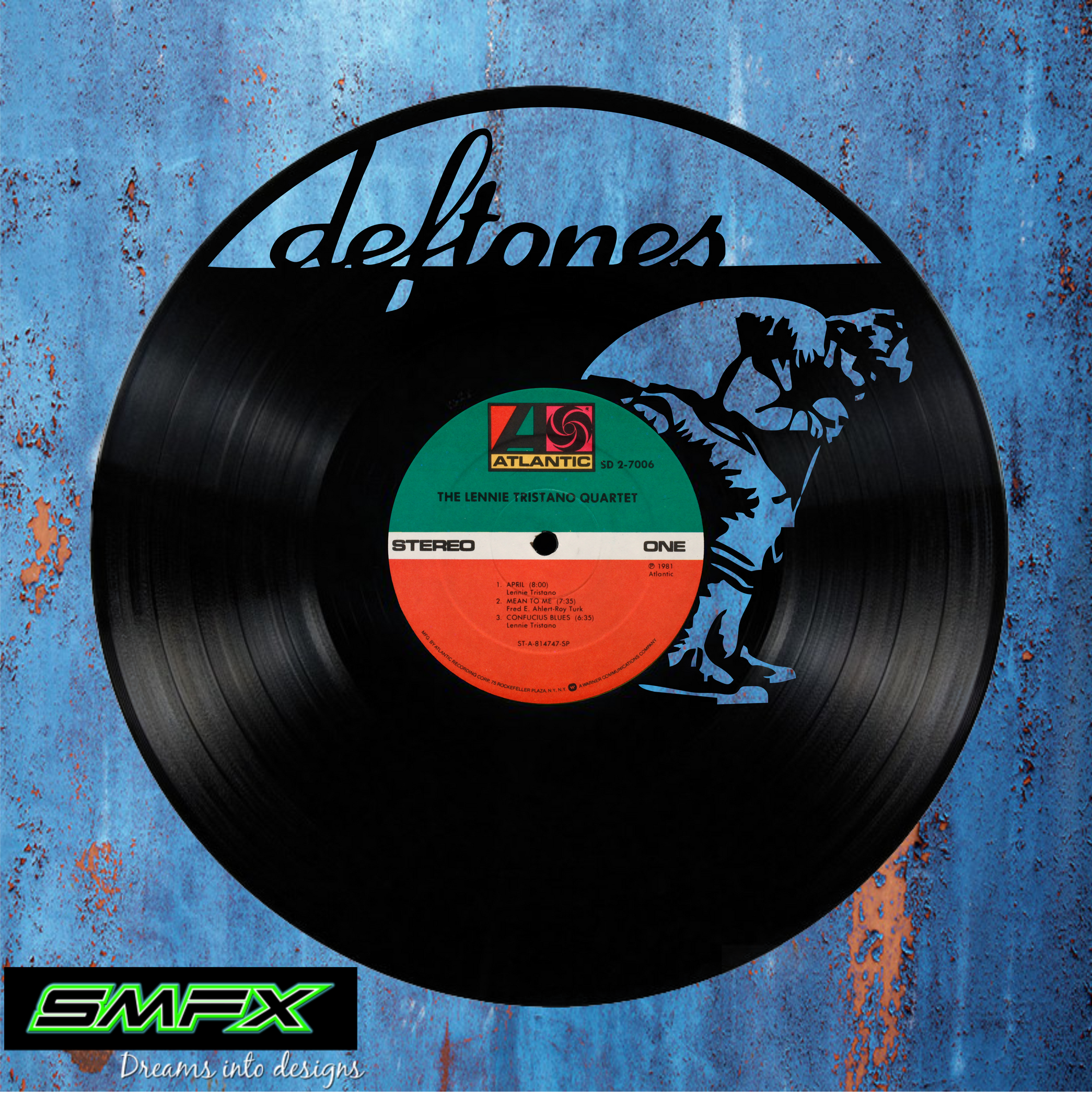 deftones Laser Cut Vinyl Record artist representation or vinyl clock ...
