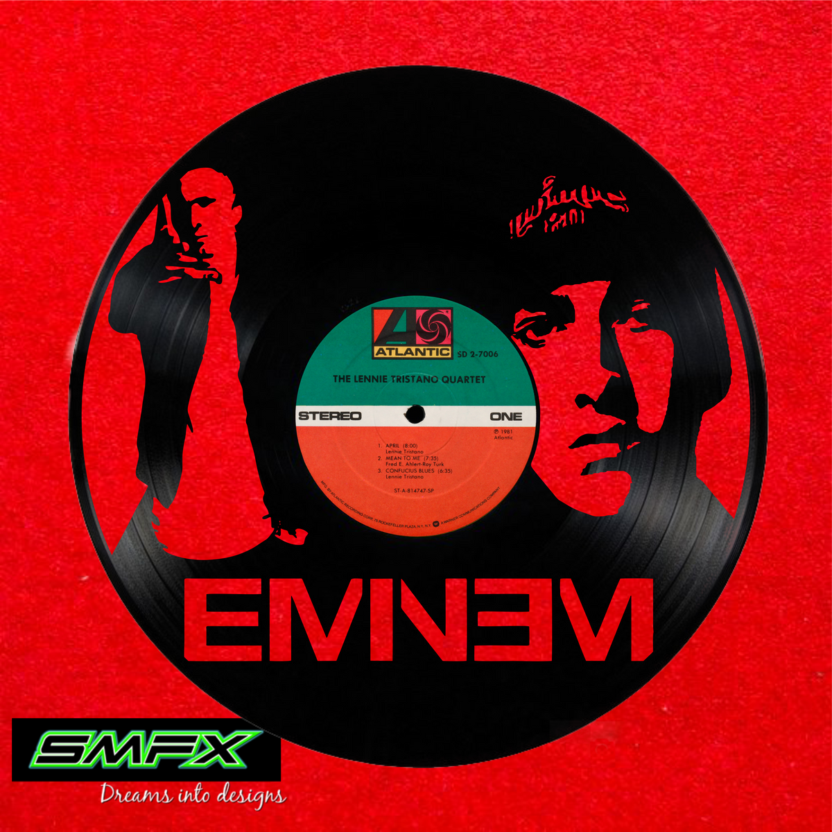 eminem Laser Cut Vinyl Record artist representation or vinyl clock — SMFX  Designs