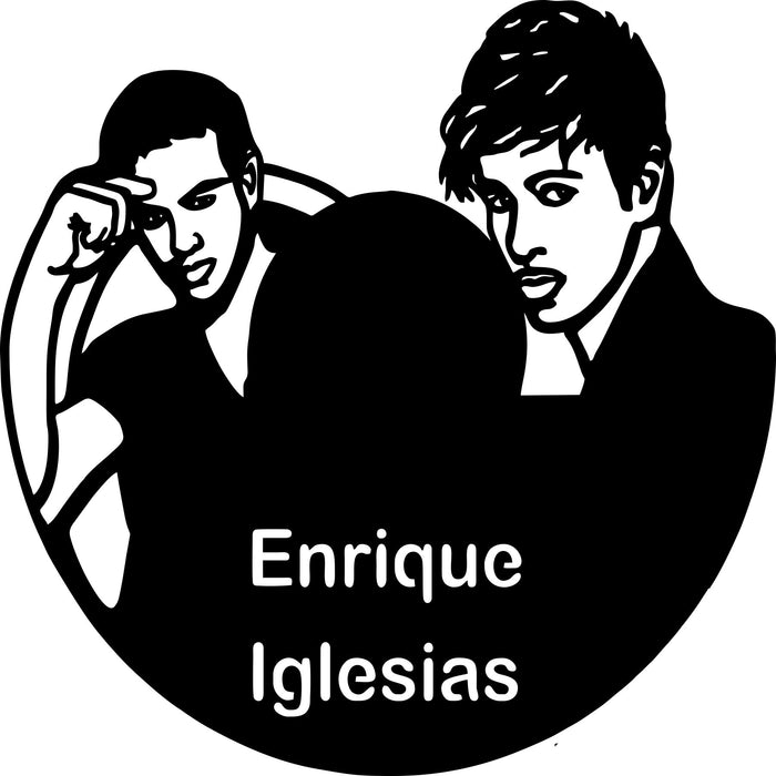 enrique inlesias-1 Laser Cut Vinyl Record artist representation