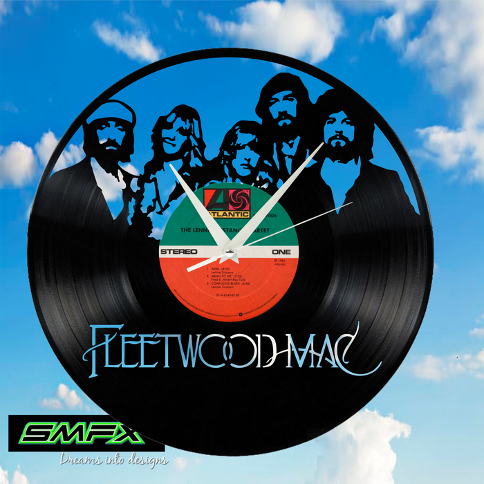 fleetwood mac Laser Cut Vinyl Record artist representation or vinyl clock
