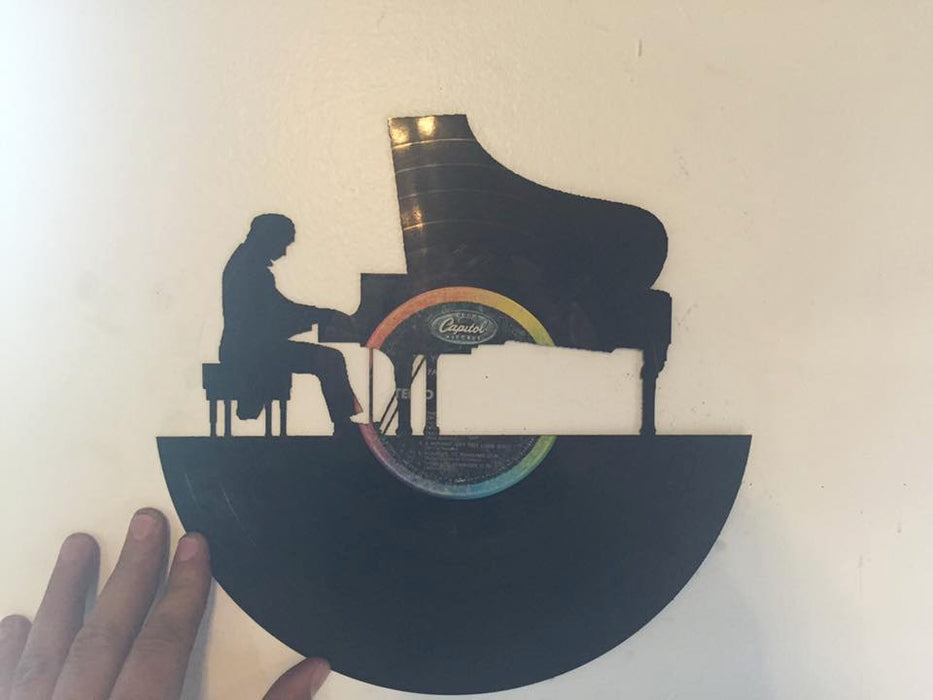 Piano Laser Cut Vinyl Record artist representation
