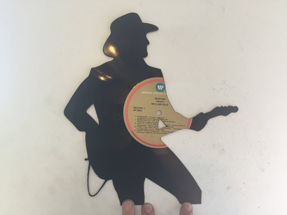 country music cowboy Laser Cut Vinyl Record artist representation