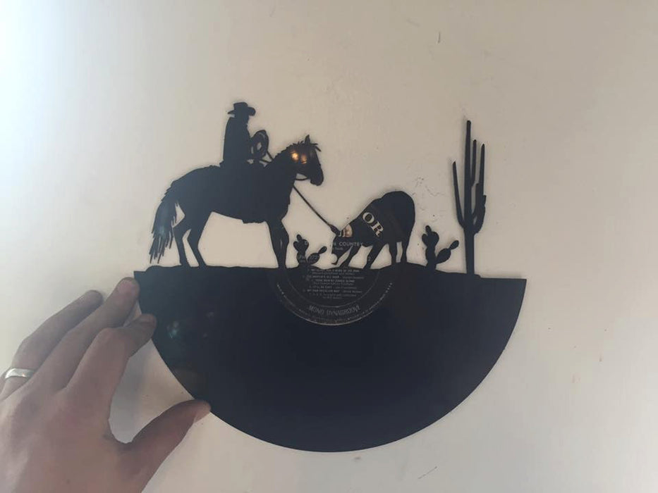 cowboy western Laser Cut Vinyl Record artist representation 2