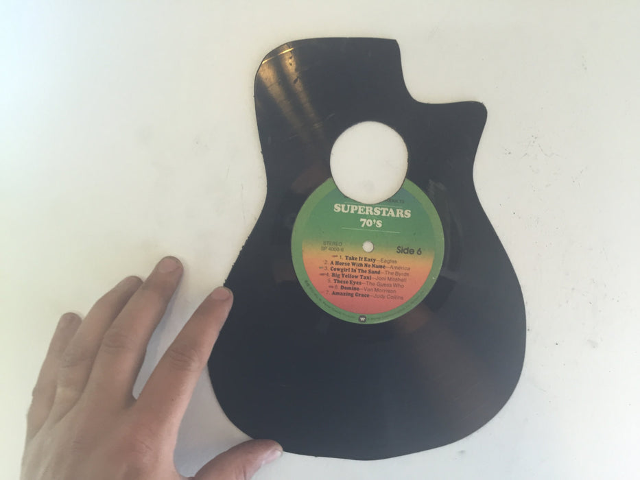 guitar country Laser Cut Vinyl Record artist representation