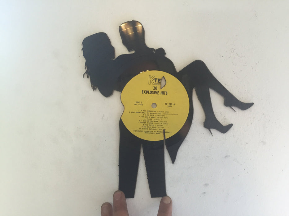 guy and girl dance Laser Cut Vinyl Record artist representation