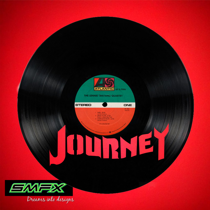 journey Laser Cut Vinyl Record artist representation or vinyl clock