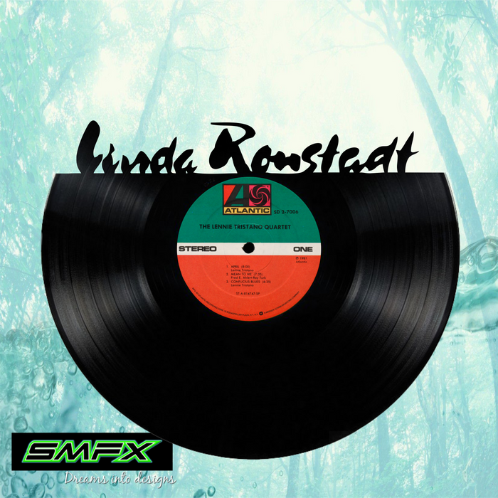 linda ronsteadt Laser Cut Vinyl Record artist representation or vinyl clock