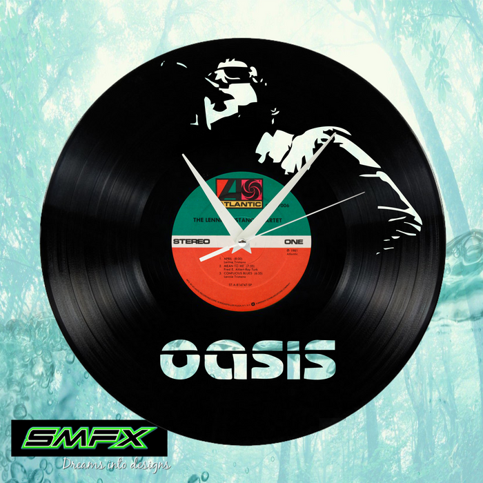 oasis Laser Cut Vinyl Record artist representation or vinyl clock — SMFX  Designs