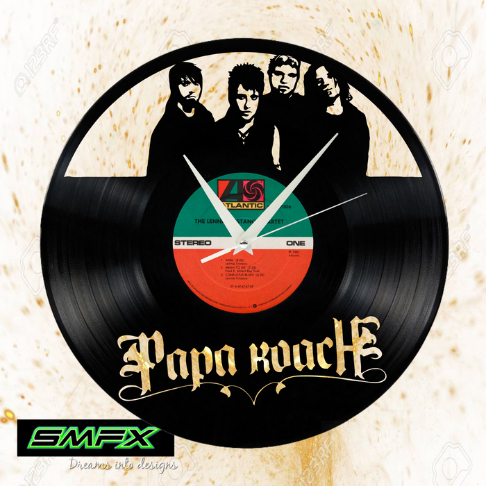 PAPA ROACH Laser Cut Vinyl Record artist representation or vinyl clock