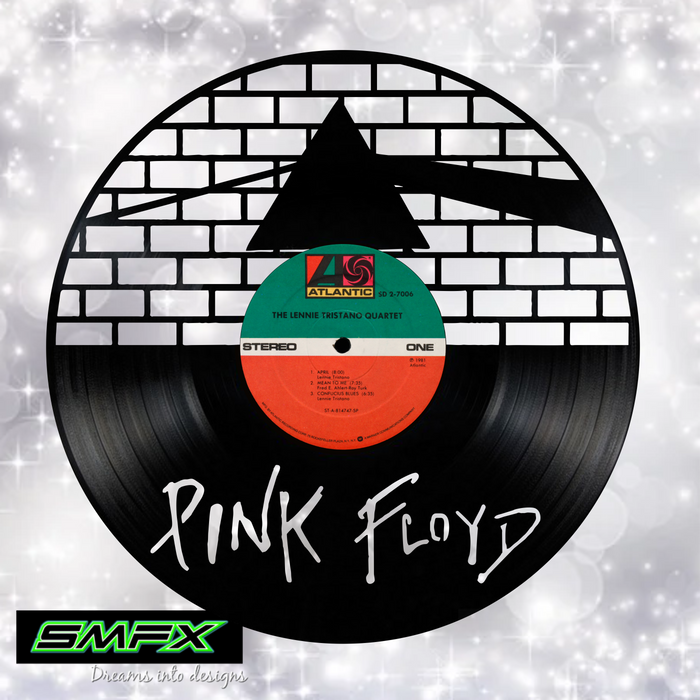 pink floyd Laser Cut Vinyl Record artist representation or vinyl clock