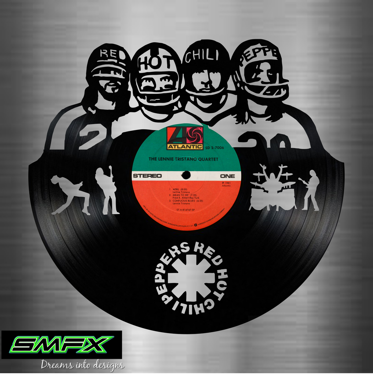 red hot chili peppers Laser Cut Vinyl Record artist representation or ...