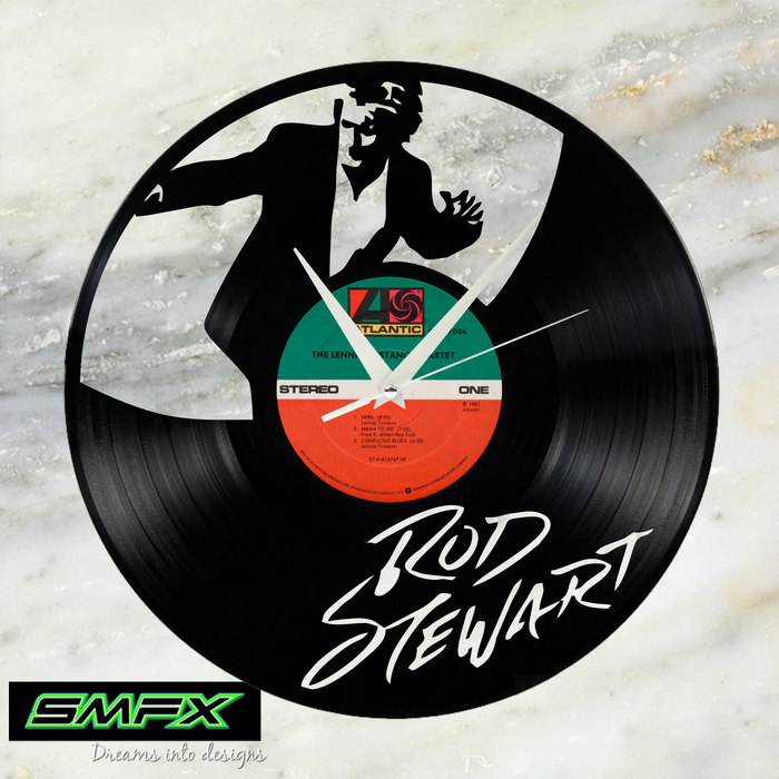rod stewart wagon Laser Cut Vinyl Record artist representation or vinyl clock