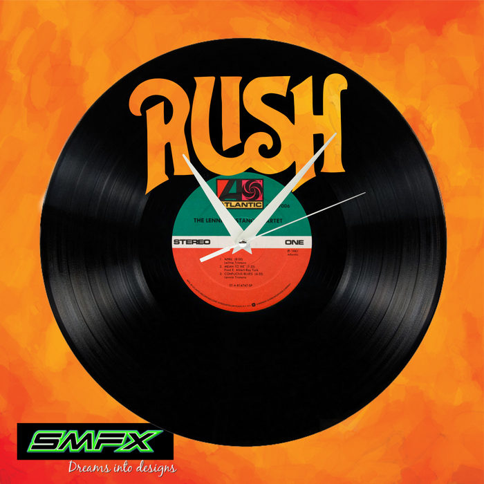rush wagon Laser Cut Vinyl Record artist representation or vinyl clock