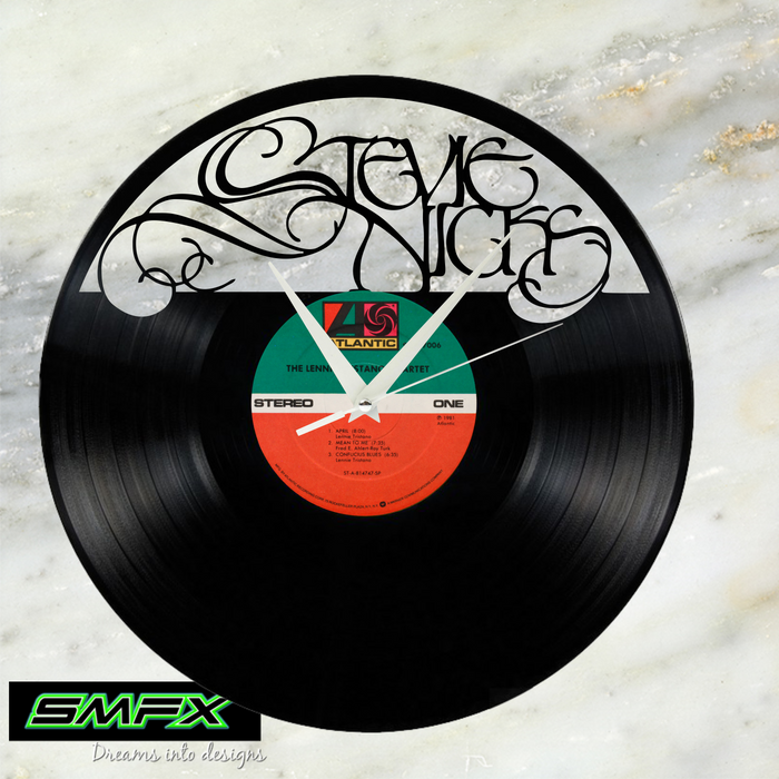 stevie nicks Laser Cut Vinyl Record artist representation or vinyl clock