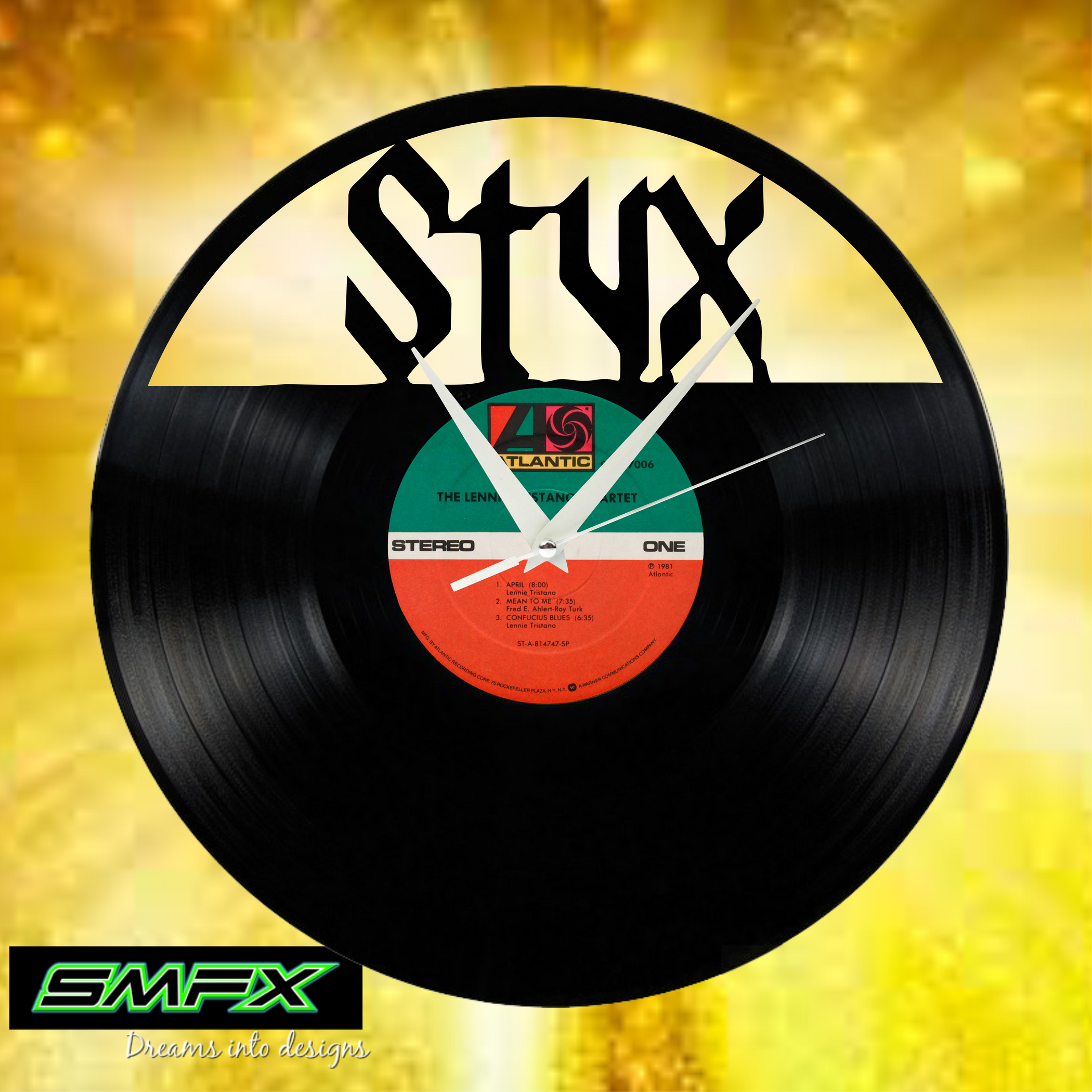 styx Laser Cut Vinyl Record artist representation or vinyl clock — SMFX ...