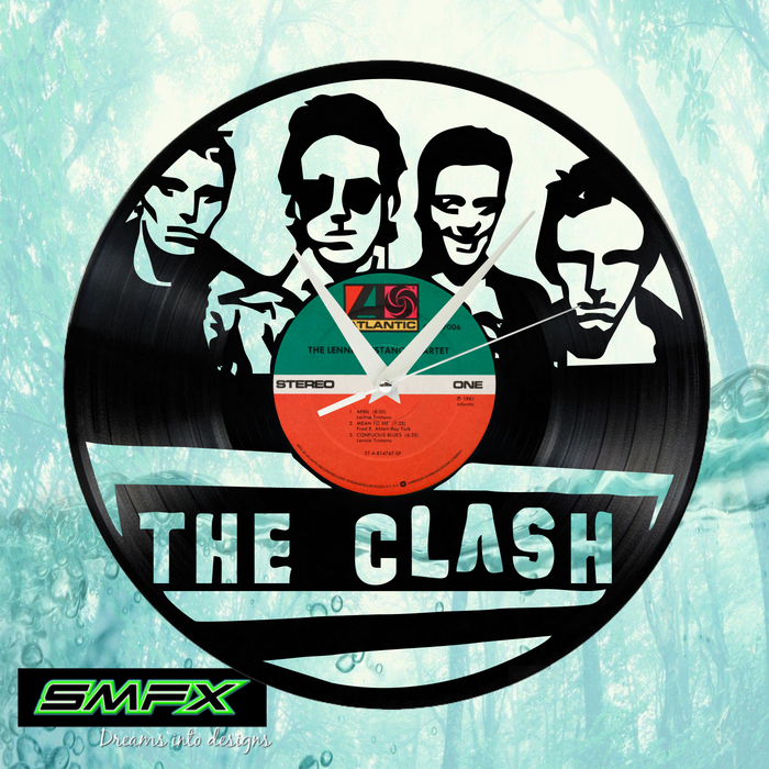 The Clash Laser Cut Vinyl Record artist representation or vinyl clock