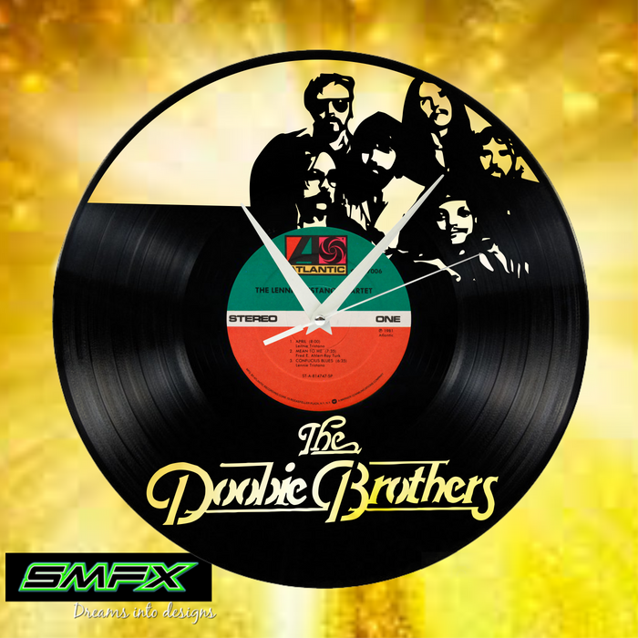the doobie brothers Laser Cut Vinyl Record artist representation or vinyl clock