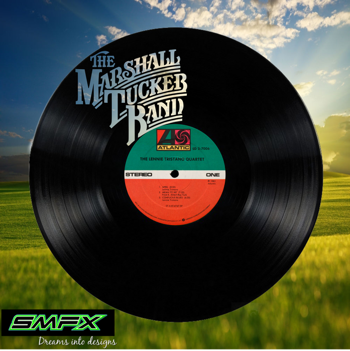 the marshall tucker band Laser Cut Vinyl Record artist representation or vinyl clock